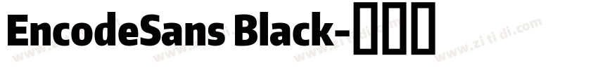 EncodeSans Black字体转换